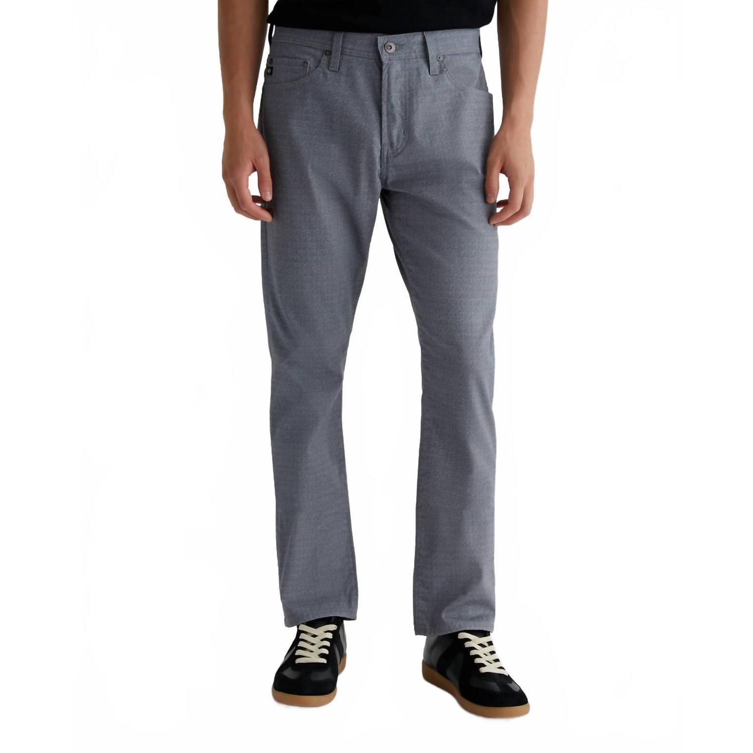 New Ag Jeans Everett Slim Straight Pants In Delorean Grey Multi
